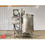 300 Gallon S/S CIP Skid with Anderson AJ-300 Chart Recorder, Relays, Contactors, Fuses and S/S