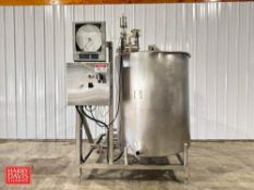 300 Gallon S/S CIP Skid with Anderson AJ-300 Chart Recorder, Relays, Contactors, Fuses and S/S