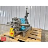Waukesha Cherry-Burrell Positive Displacement Pump Head: Mounted on S/S Stand - Rigging Fee: $200