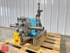 Waukesha Cherry-Burrell Positive Displacement Pump Head: Mounted on S/S Stand - Rigging Fee: $200