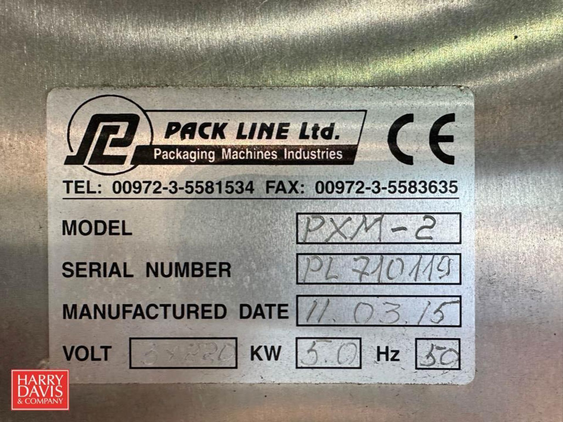 2015 Pack Line Fully Automatic Dual-Lane In-line Filling and Sealing Machine, Model: PXM-2 - Image 2 of 2