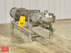 2011 Waukesha Cherry-Burrell Positive Displacement Pump, Model: 030U2, S/N: 1000002630454 with S/S