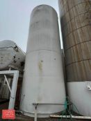 12,500 Gallon S/S Silo with (2) S/S Check Valves and Sensor - Rigging Fee: $6,500