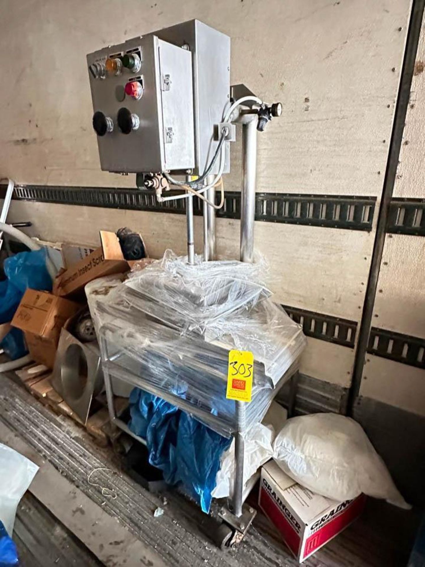 S/S Cheese Block Press with Cart - Rigging Fee: $250