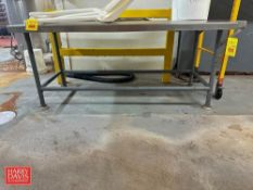 S/S Topped Table: 76” x 31" x 31” - Rigging Fee: $75