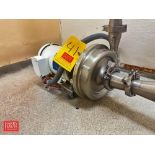 Centrifugal Pump with Baldor 2 HP 1,755 RPM Motor: Mounted on S/S Base - Rigging Fee: $150