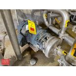 Centrifugal Pump with Motor: Mounted on S/S Base - Rigging Fee: $150