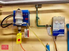 Ecolab Chemical Feed System with Positronic IV, Model: PT Regular, Control Tower III Dispenser and