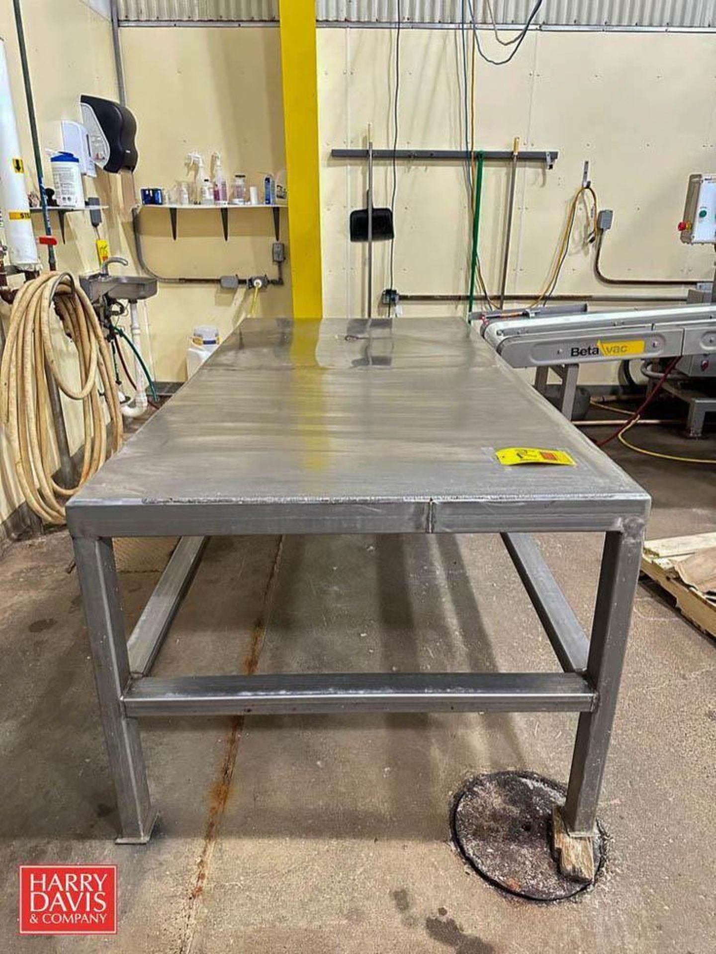 S/S Table: 92” x 44” x 34” - Rigging Fee: $75