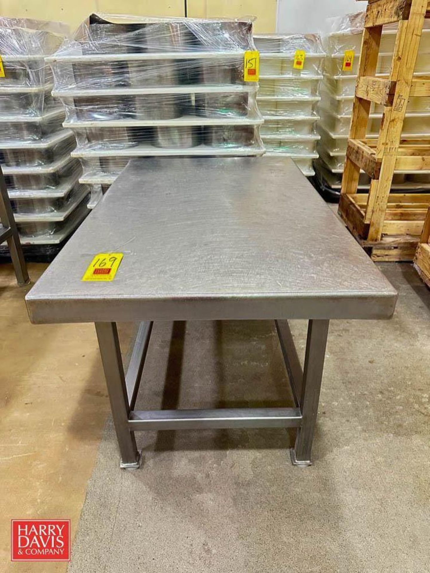 S/S Table: 5’ x 3’ x 33” Height - Rigging Fee: $75