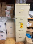 (2) Filing Cabinets, S/S Rack, Mop Bucket and Plastic Shelves - Rigging Fee: $300
