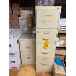 (2) Filing Cabinets, S/S Rack, Mop Bucket and Plastic Shelves - Rigging Fee: $300