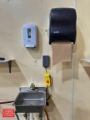S/S Auto Hand Sink, Soap and Paper Towel Dispenser and Hose Station - Rigging Fee: $200