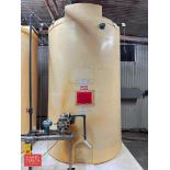 1,500 Gallon Poly Tank with Poly Diaphragm Pump and Air-Actuated Ball Valve - Rigging Fee: $500