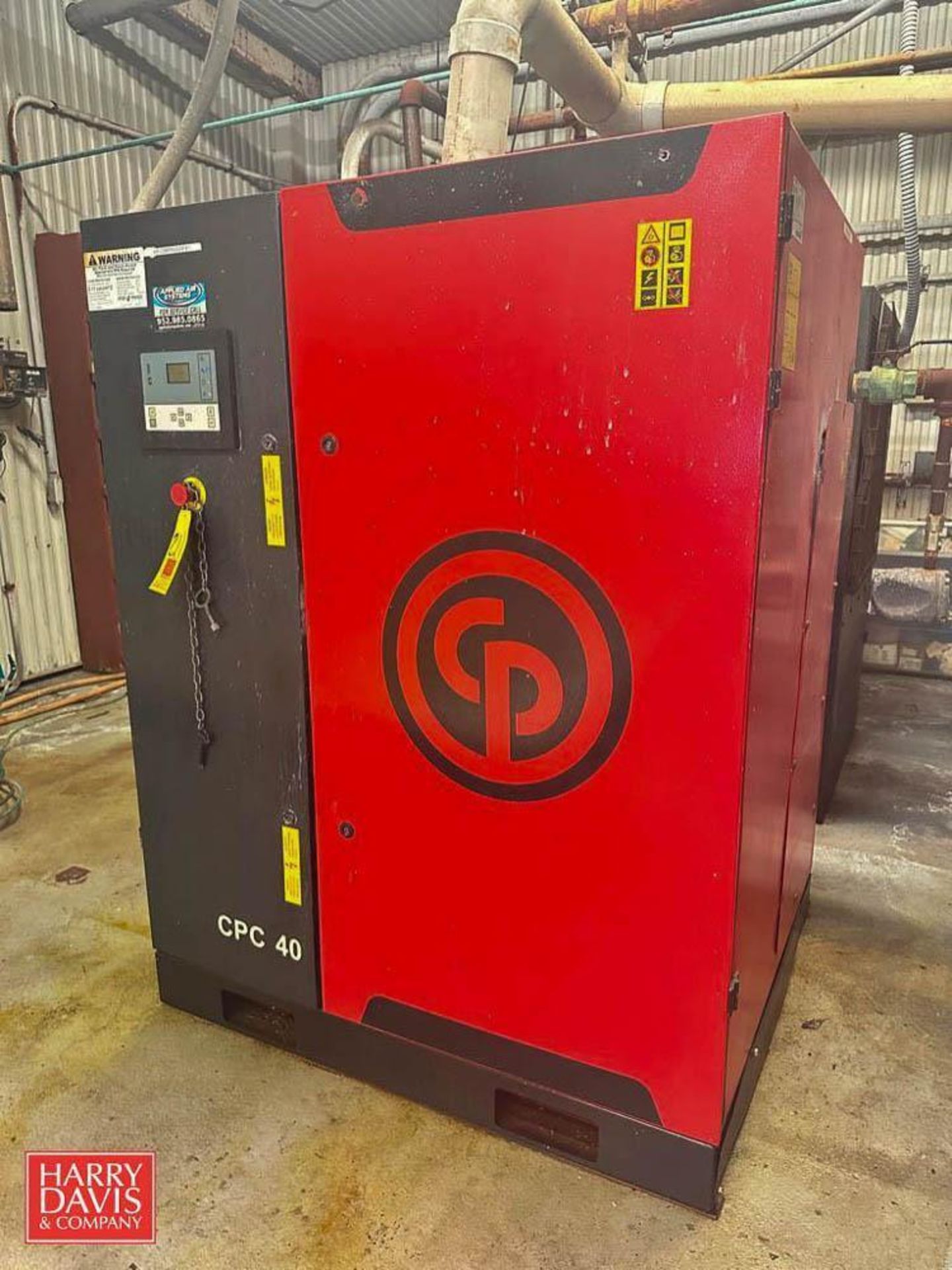 2012 Chicago Pneumatic 40 HP 132 PSI Air Compressor, Model: CPC40, S/N: API121015