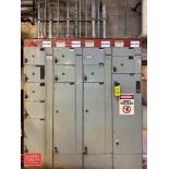 GE 8000 600/300 Amp Motor Control Center, S/N: 525X0199B03 with (12) Disconnects