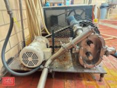 Positive Displacement Pump with Baldor 5 HP 1,750 RPM Motor (Cracked Head) - Rigging Fee: $250