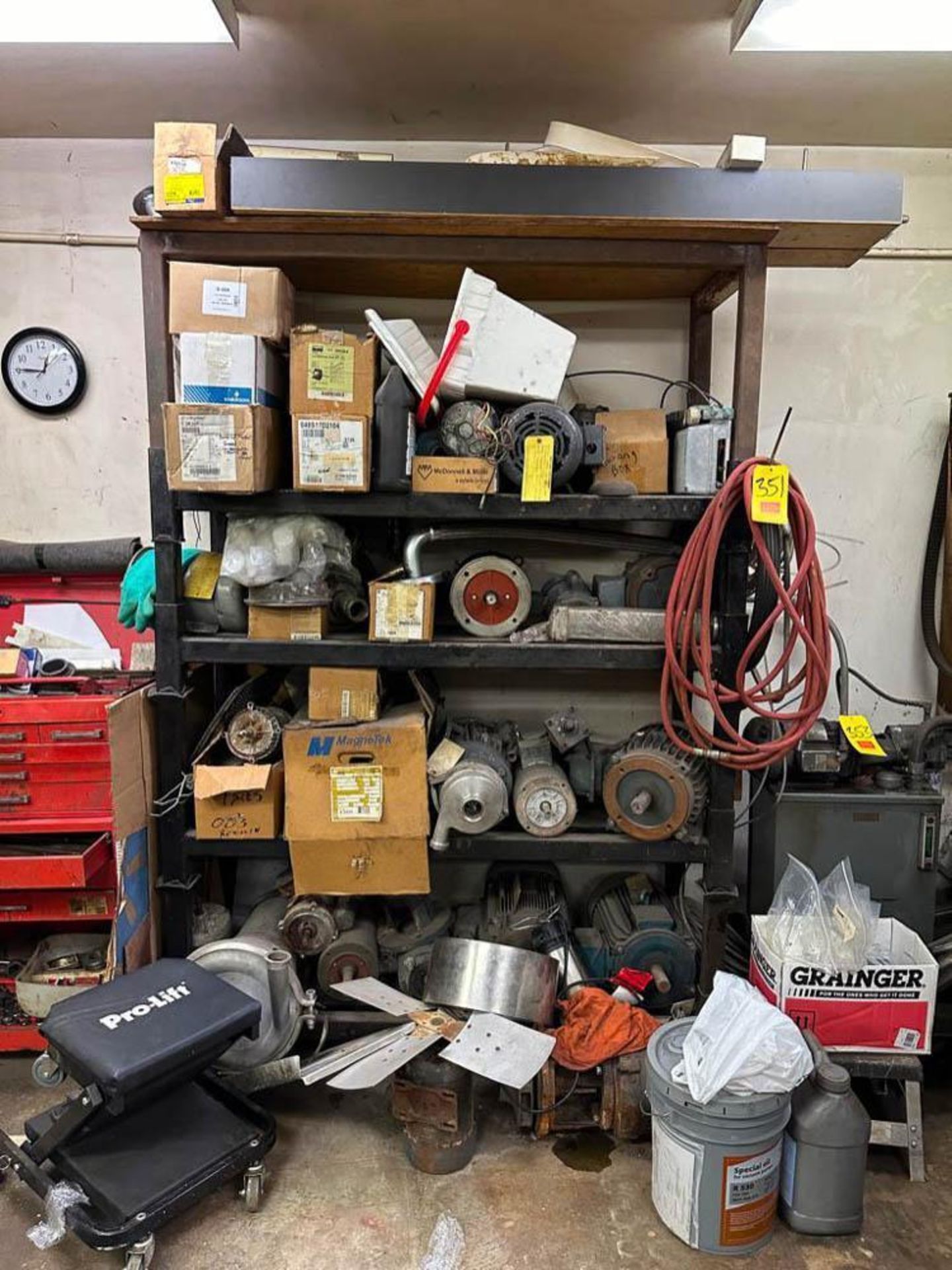 G&H and Other Pump, Assorted Motors and Components with Rack - Rigging Fee: $500