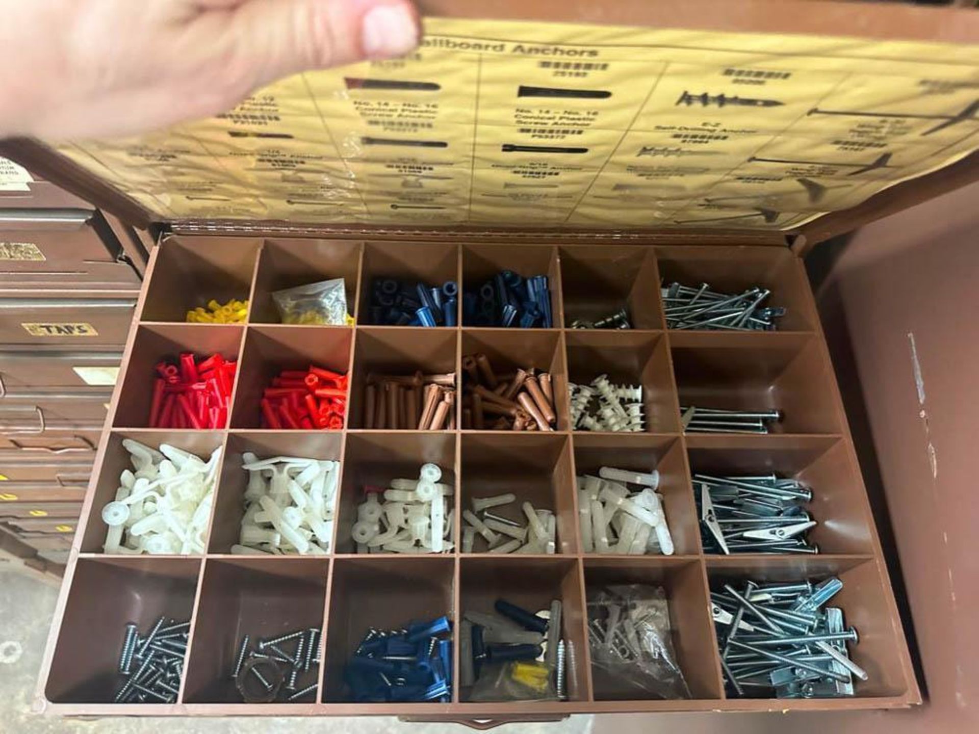 Parts Drawers with Solderless Terminals, Hardware, Steel Stock and Belts - Rigging Fee: $500 - Image 32 of 40