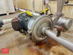 Centrifugal Pump with 7.5 HP 1,760 RPM Motor: Mounted on Base - Rigging Fee: $150