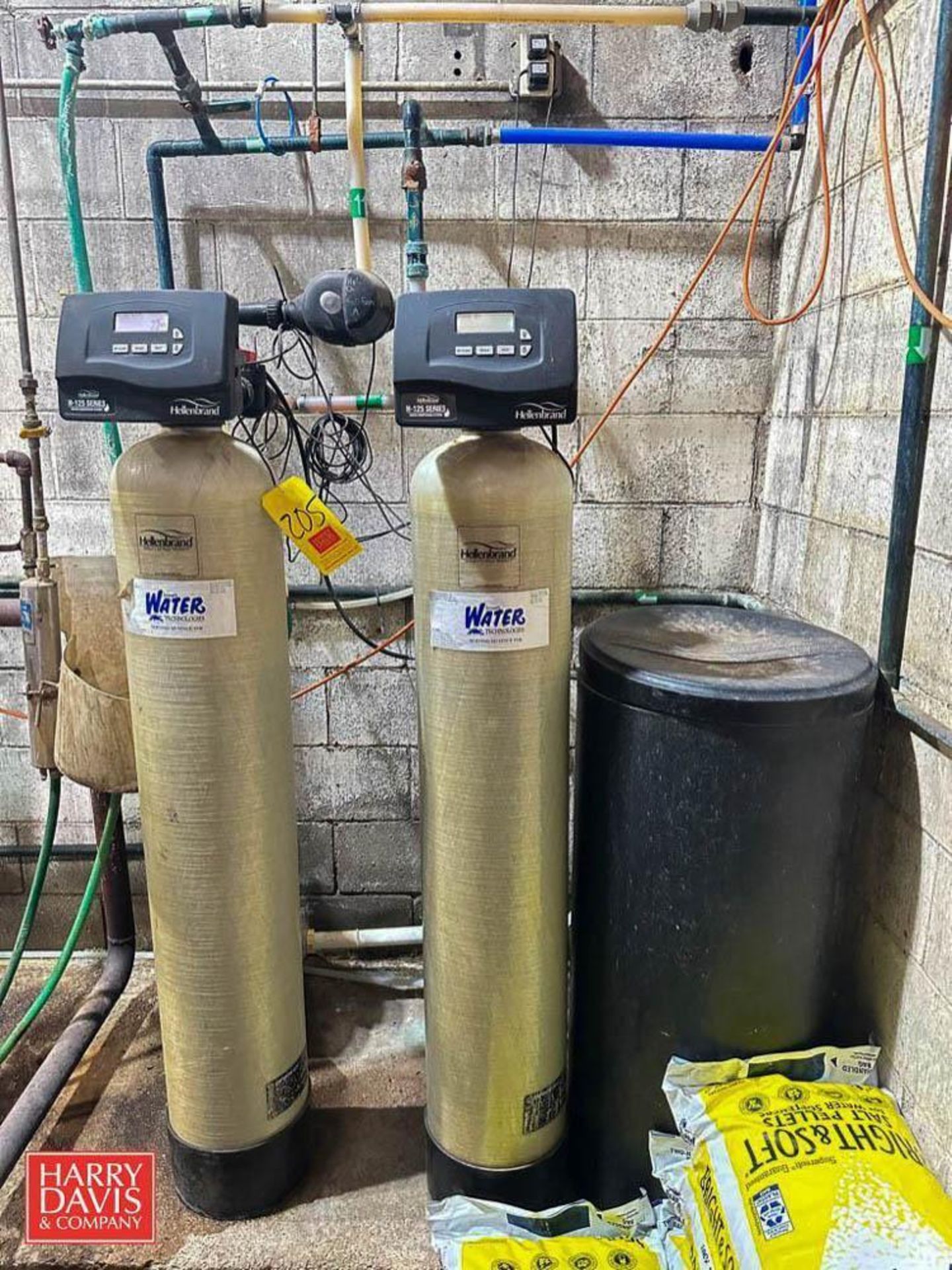 Hellenbrand 2-Tank Water Softener System with Brine Tank - Rigging Fee: $500