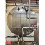 4,000 Gallon Horizontal S/S Tank with (2) Butterfly Valves - Rigging Fee: $4,000