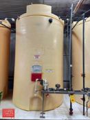 1,500 Gallon Poly Tank with Poly Diaphragm Pump and Air-Actuated Ball Valve - Rigging Fee: $500