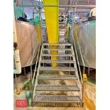 S/S Framed Platform: 82" x 55" with Stairs and Handrail - Rigging Fee: $500