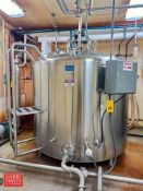 DCI 800 Gallon Jacketed Dome-Top S/S Processor, S/N: 86-D-33666-B with Vertical Agitation, Valve and