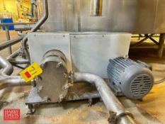 Positive Displacement Pump with 5 HP 1,166 RPM Motor: Mounted on Steel Base - Rigging Fee: $250