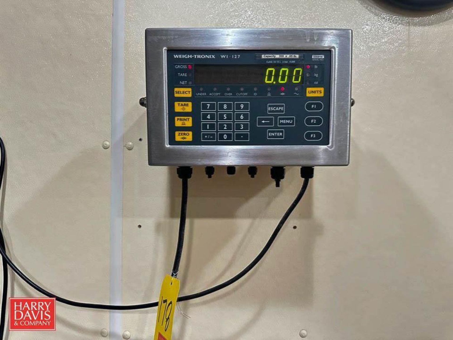 S/S Scale: 30" x 2’ with Weigh-Tronix WI-127 Digital Display and S/S Topped Table: 44" x 32" - Image 2 of 2