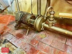 Centrifugal Pump with 2 HP 3,430 RPM Motor: Mounted on Steel Base - Rigging Fee: $150