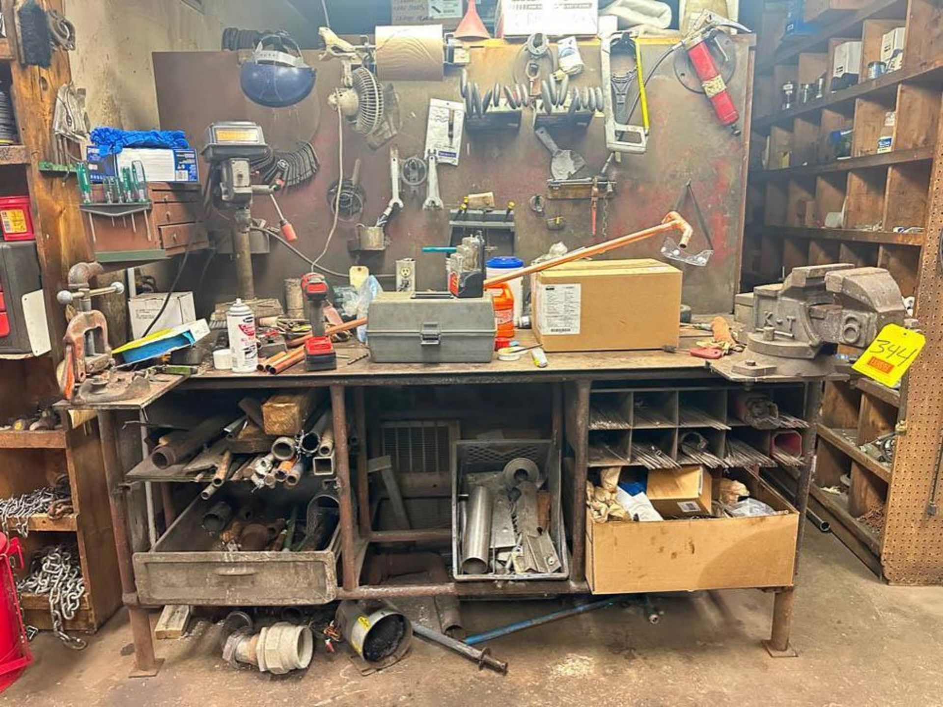 Craftsman Bench Drill Press, Bench Vise: 6”, Pipe Vise and Tools - Rigging Fee: $300