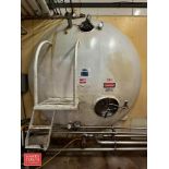 6,000 Gallon Horizontal S/S Cream Tank, S/N: 86-D-33680 with Vertical Agitation, S/S Air Valve