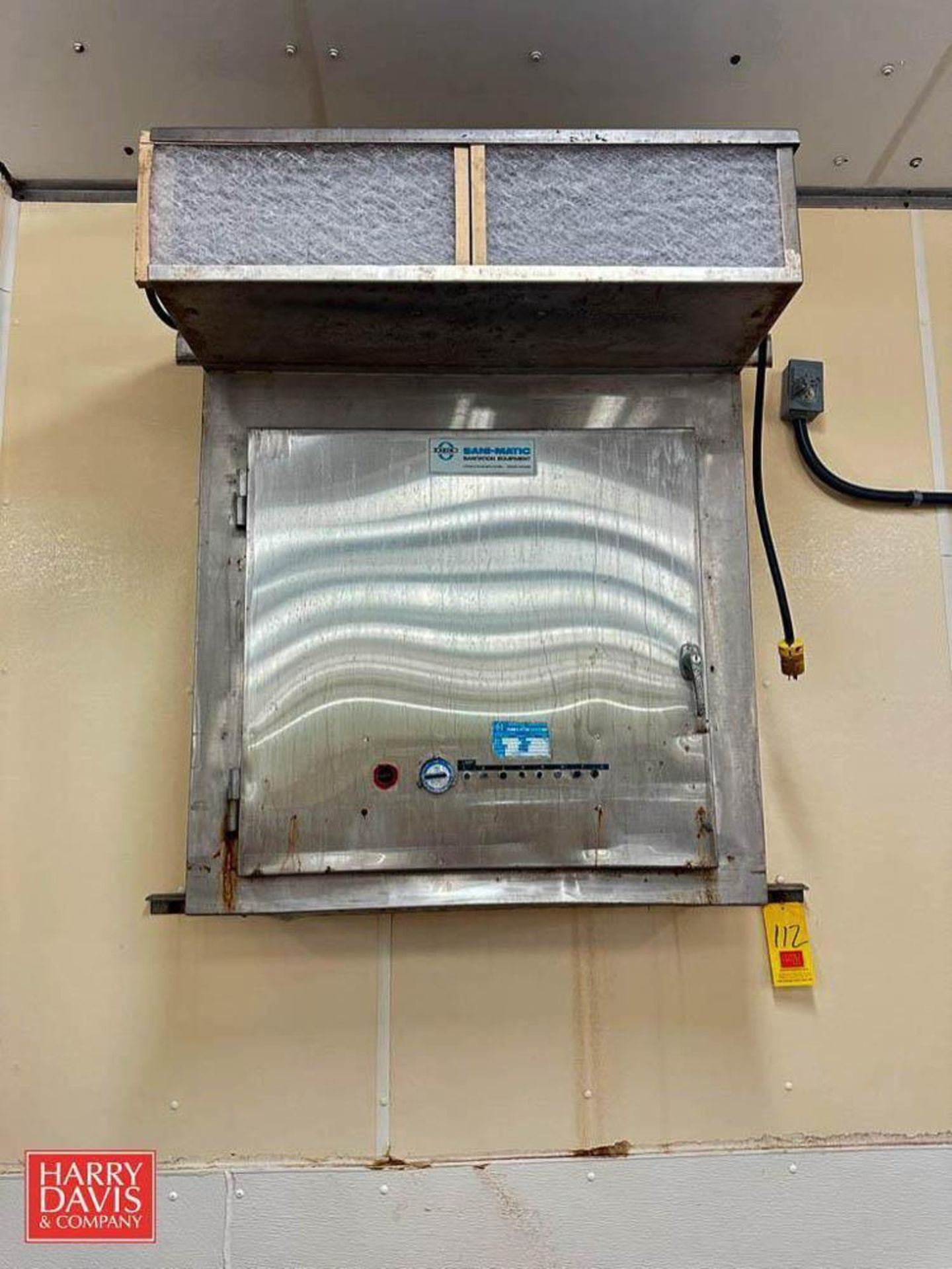 DEC Sani-Matic Purification Unit, Model: AP60LG with Filter and UV Light - Rigging Fee: $1,250