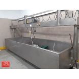 1,000 Gallon Jacketed S/S Open Top Cheese Vat, Includes: Paddles, Forkers, Harp Style Curd Cutting K