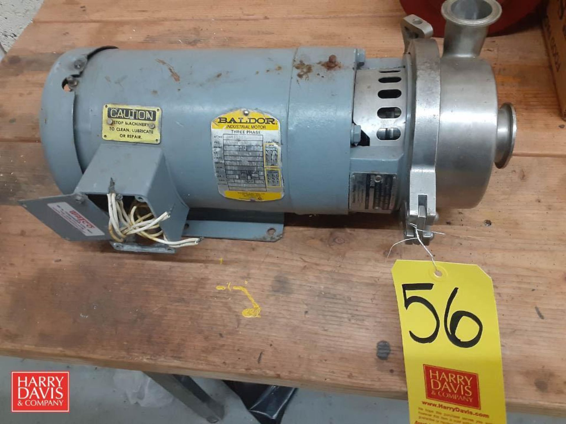 S/S Centrifugal Pump with Motor - Rigging Fee: $150