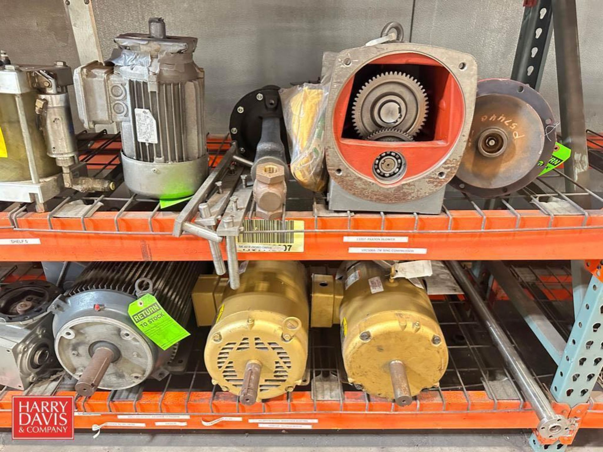 Assorted Gear Reducing Drives, Diaphragm Pumps, Motors: up to 20 HP, Sprockets, Pump and Motor Parts - Image 2 of 5