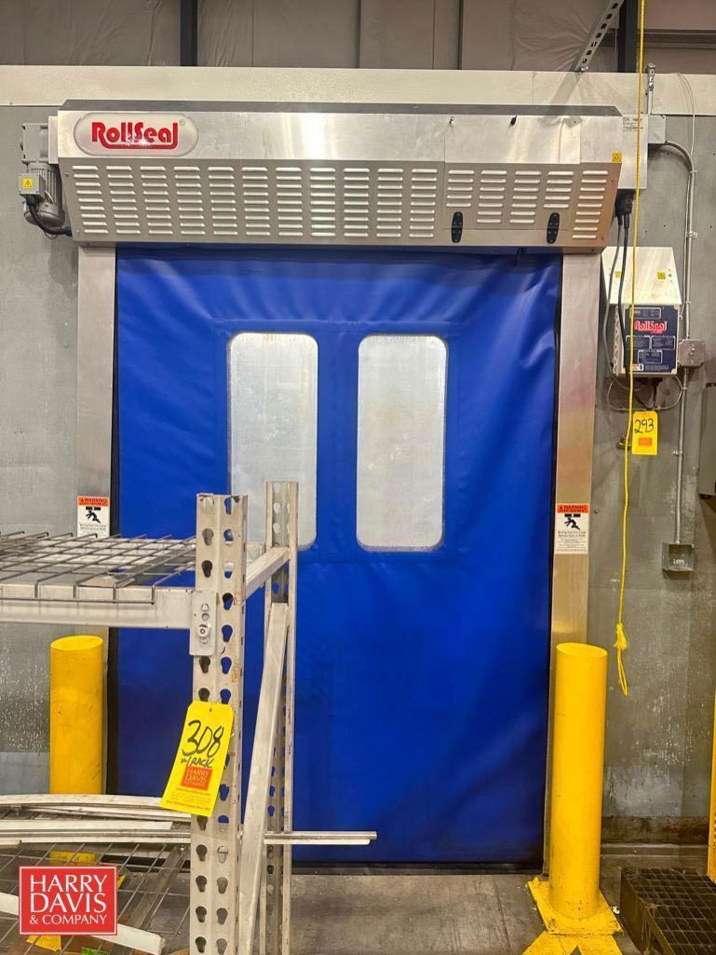 RollSeal High Speed Rollup Door: 9’ x 75" with Air Curtain - Rigging Fee: $1,000