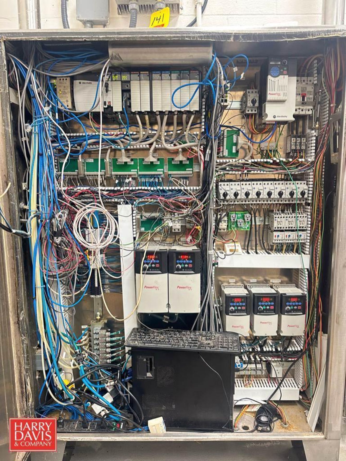 Hope Industrial Systems Touch Screen HMI, Allen-Bradley Logix 5571 PLC with (7) I/O Modules, (5)