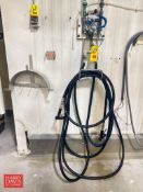 Hose Station with (2) Hoses, (2) Sprayers and Splitter - Rigging Fee: $50