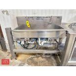 2-Station S/S Hand Sink Trough with Knee Controls - Rigging Fee: $150