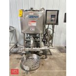 Breddo 50 Gallon 10 HP Portable S/S Likwifier, Model: LDT, S/N: 53902-1 91115 with S/S Diaphragm