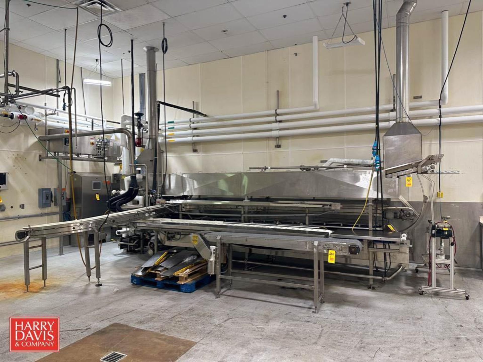 BULK BID (Lots 42-48): Pasteurizing Tunnel System, Including: Pasteurizer, Steam Generator, Controls