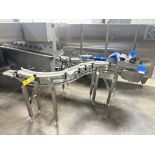 S/S Framed Dual-Lane Conveyor with Drive, (2) 90° and other Turn and Plastic Tabletop Chain