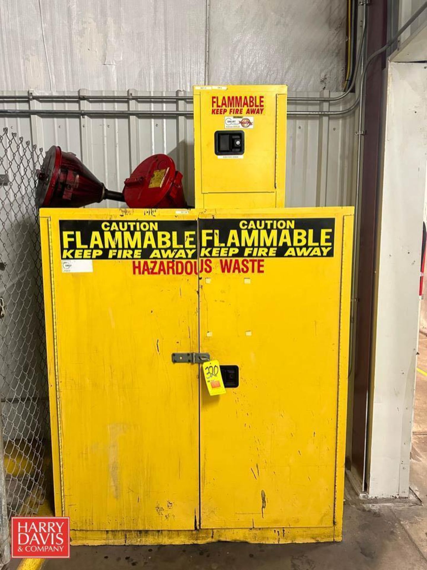 Searzall 120 Gallon Capacity Flammable Storage Cabinet and Small Storage Cabinet - Rigging Fee: $50