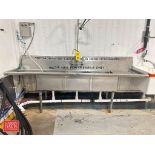 3-Basin S/S Sink with Faucet and Sprayer - Rigging Fee: $500