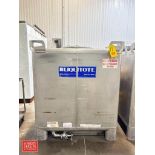 LiquiTote 400 Gallon 316L S/S IBC Tote with S/S Butterfly Valve - Rigging Fee: $125