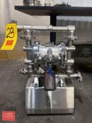 S/S Diaphragm Pump with Muffler: Mounted on S/S Base - Rigging Fee: $125