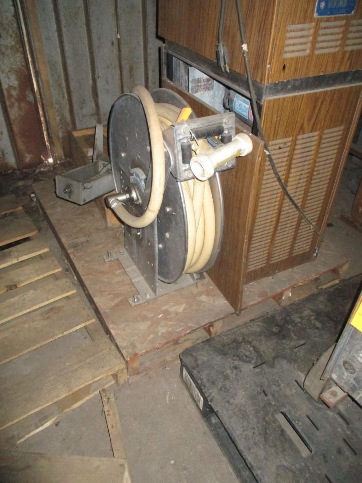 S/S Hose Reel with Hose: 5" Width x 25" Diameter (Location: Deerfield, WI) - Rigging Fee: $25